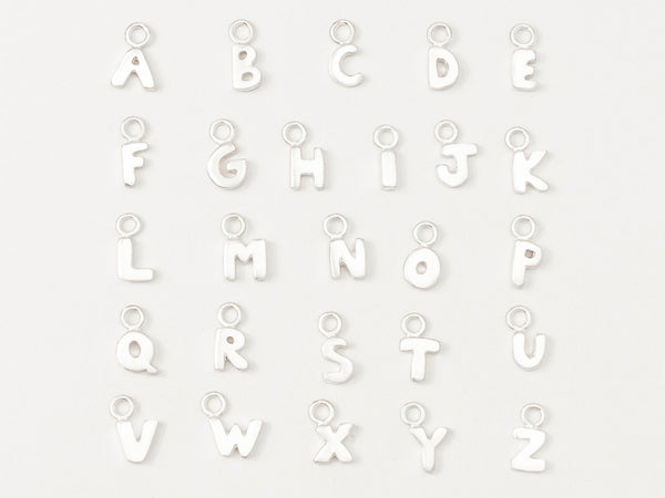 Letter Charm Silver - Ready to Ship
