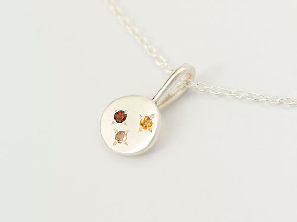 Celestial necklace silver