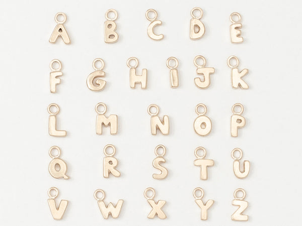 Letter Charm Gold - Ready to Ship
