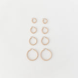 Chunky Italian hoops gold - ready to ship