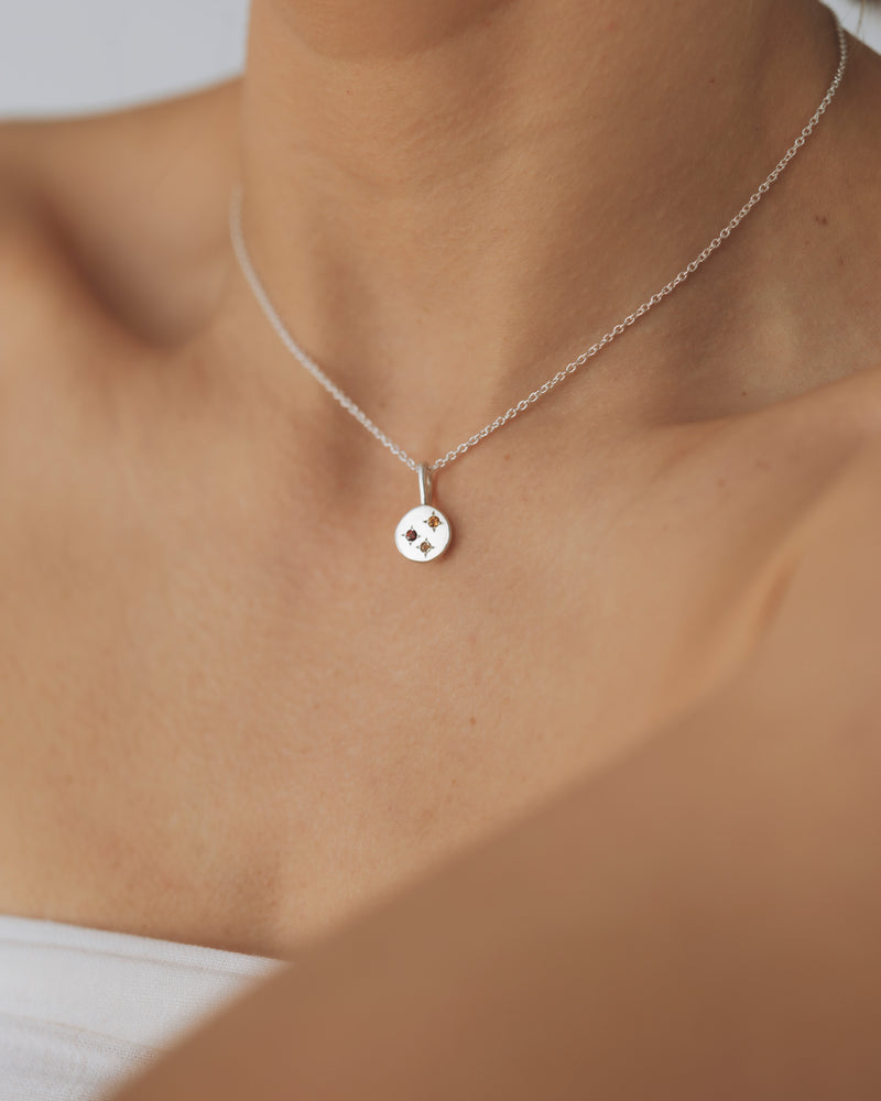Celestial necklace silver