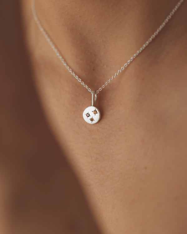 Celestial necklace silver