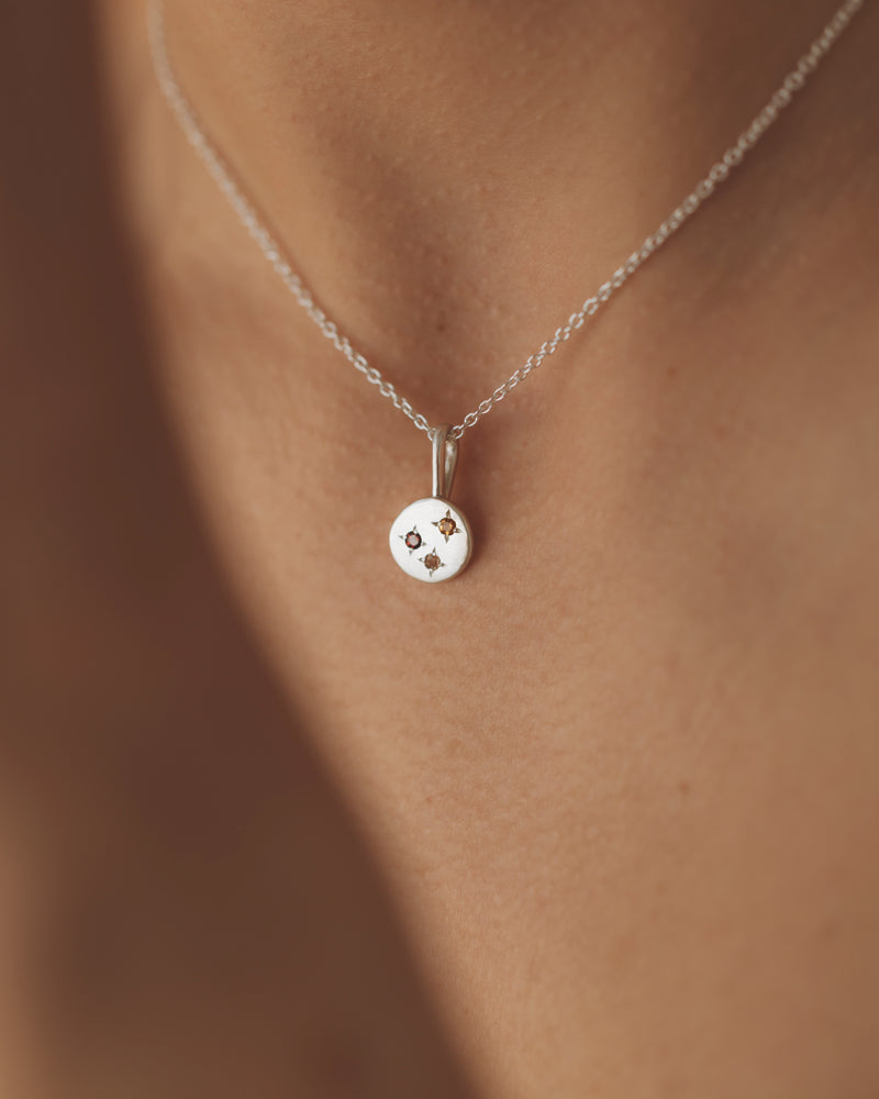 Celestial necklace silver