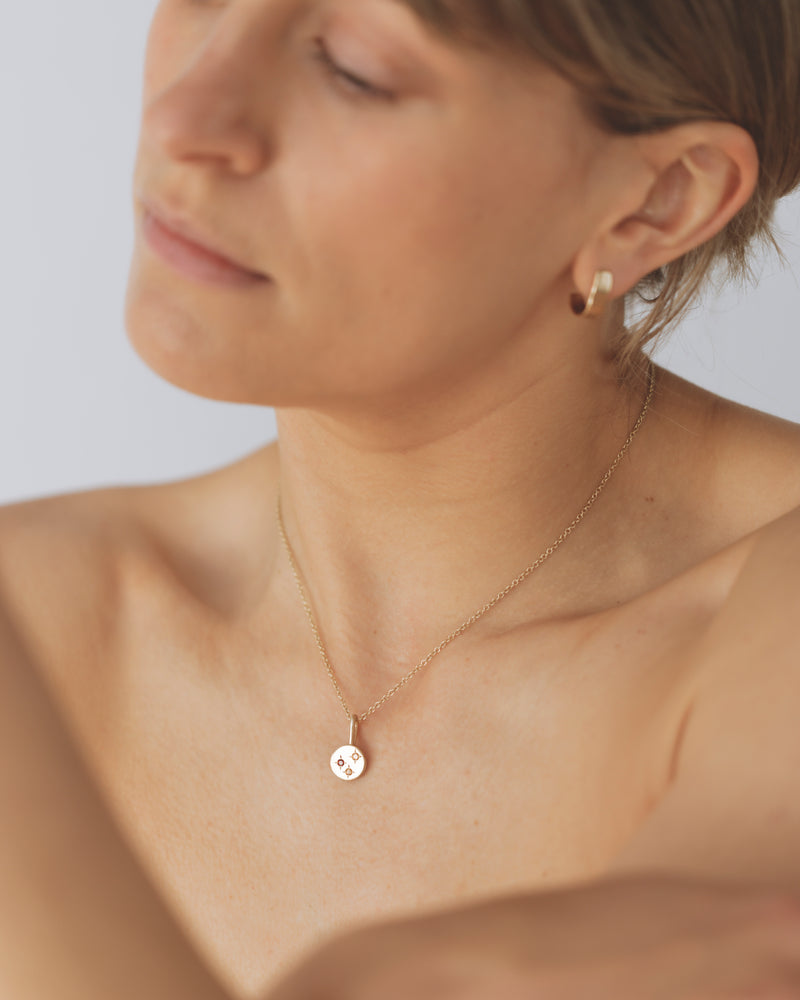 Celestial necklace gold