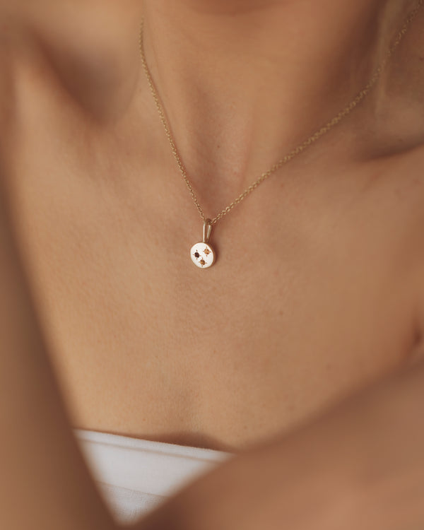 Celestial necklace gold