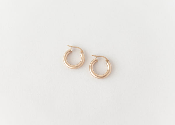 Chunky Italian hoops gold