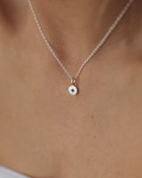 Mini birthstone necklace silver