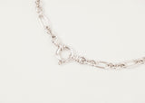 Chunky Mixed Links Belcher Chain Silver (6.5mm)