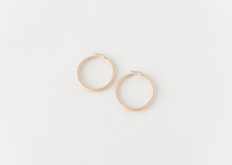 Chunky Italian hoops gold