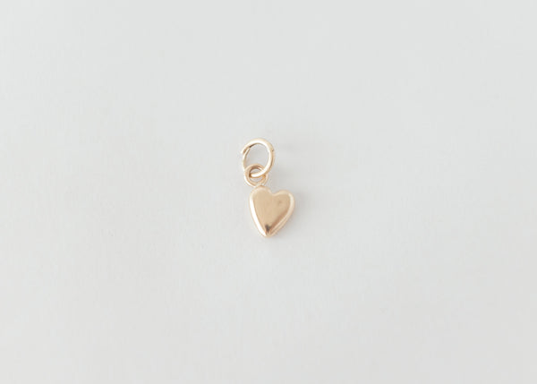 Coeur - Love Charm Pendant Plain Gold