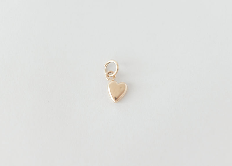 Coeur - Love Charm Pendant Plain Gold