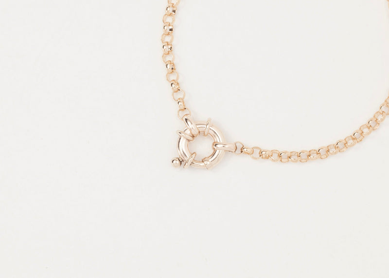 Bold Belcher Bracelet Gold (3.4mm) - Ready to Ship