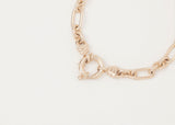 Chunky Mixed Links Belcher Bracelet Gold (6.5mm) - Ready to Ship