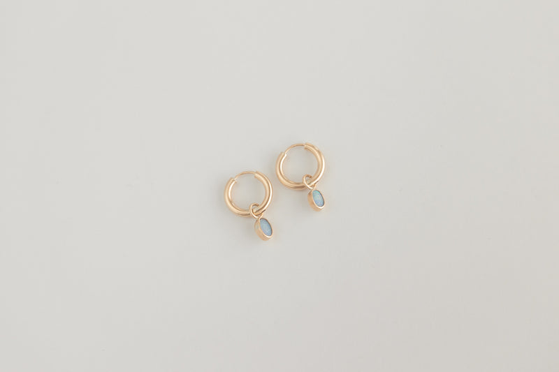 Opal charms gold - ready to ship