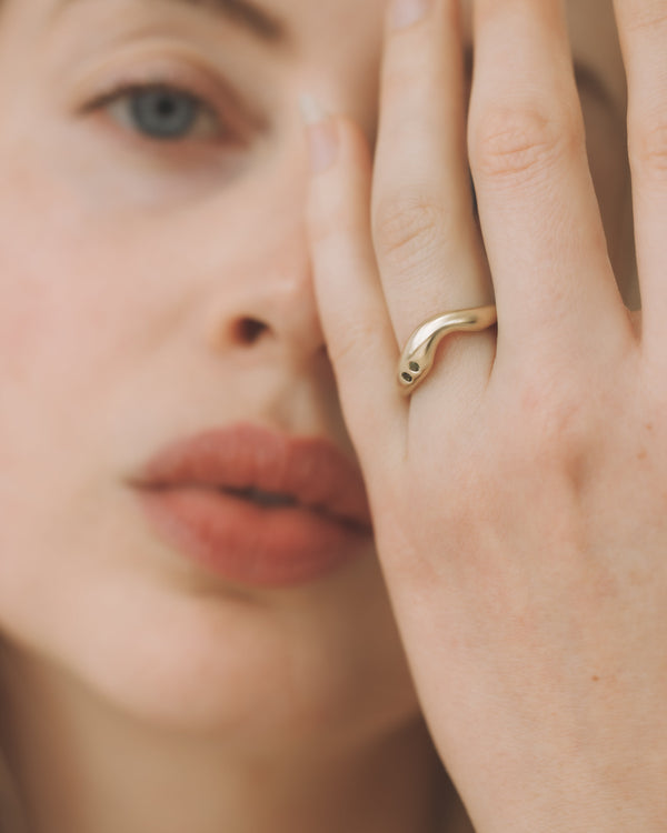 Dune ring - Gemstones - Yellow Gold