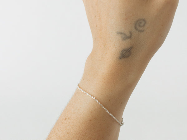 Standard Cable Bracelet (1.6mm) Silver