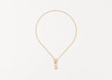 Bisous - Kisses Charm Necklace Gold