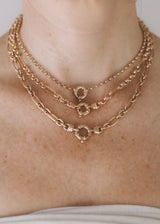 Chunky Mixed Links Belcher Chain Gold (6.5mm) - Ready to Ship