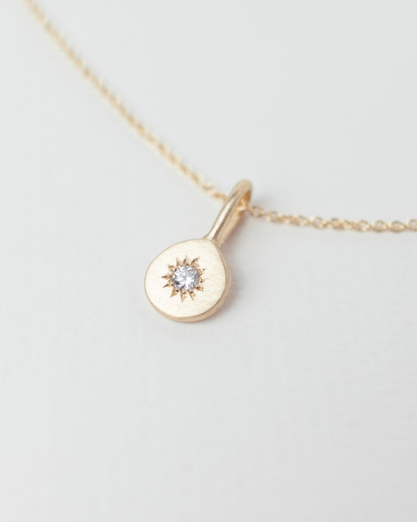 Birthstone necklace gold