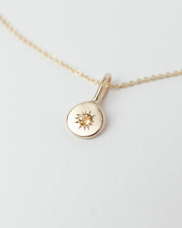 Birthstone necklace gold - ready to ship
