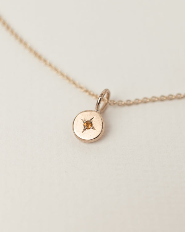Mini birthstone necklace gold - ready to ship