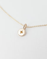 Mini birthstone necklace gold - ready to ship