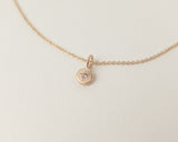 Mini birthstone pendant gold - ready to ship