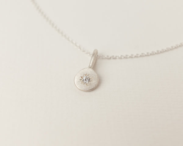 Gemstone necklace silver - ready to ship