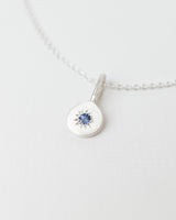 Birthstone necklace silver - ready to ship