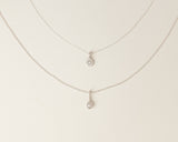 Mini birthstone pendant silver - ready to ship