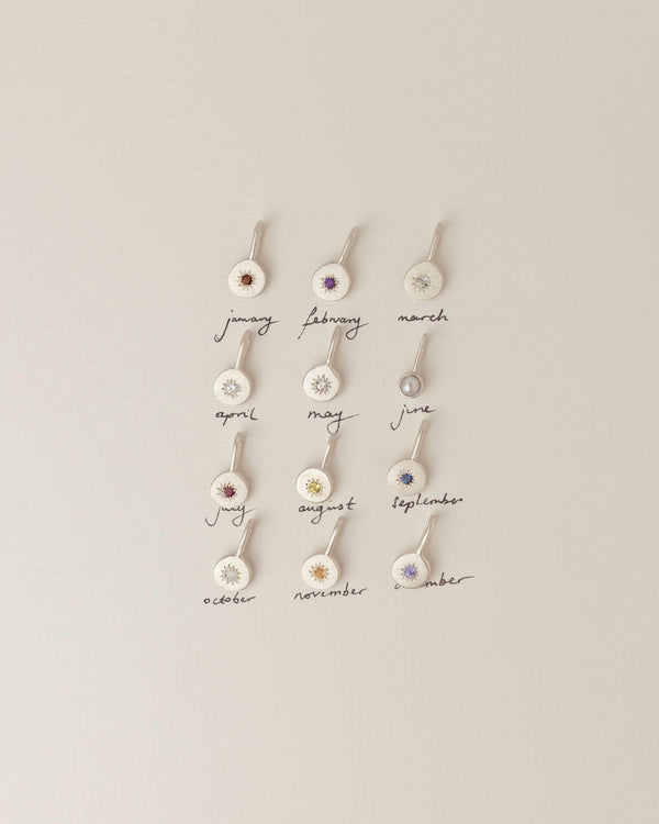 Gemstone necklace silver - ready to ship