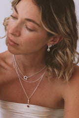 Loveheart hoops silver