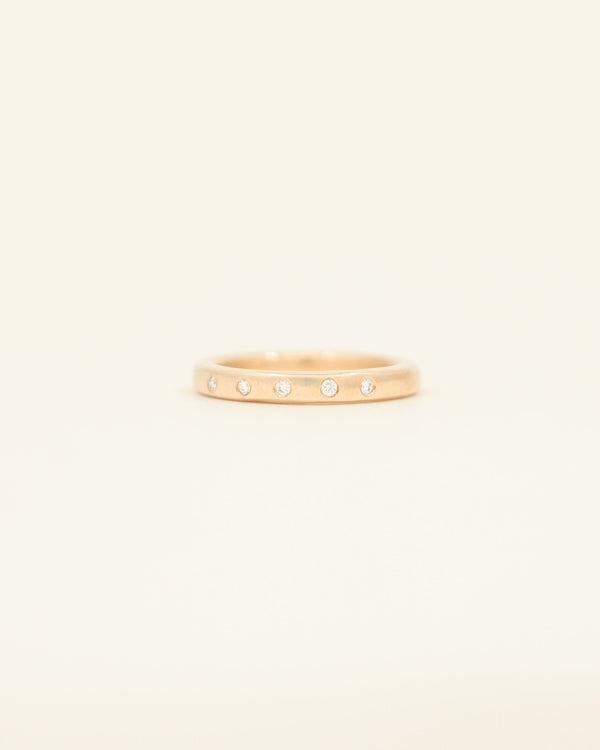 Fine Band - yellow gold - with stones