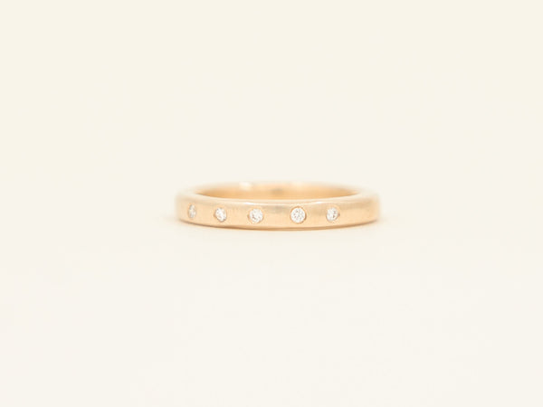 Fine Band - yellow gold - with stones
