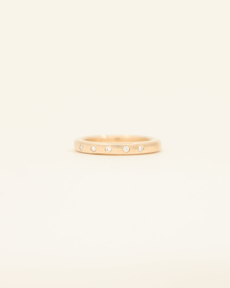 Fine Band - yellow gold - with stones