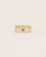 Olive Chunky Stack - yellow gold
