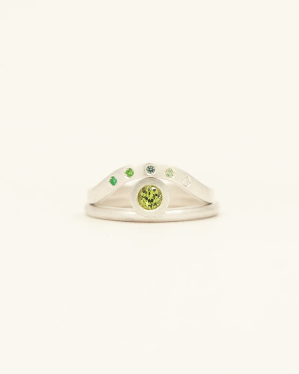Olive Signature Stack - white gold