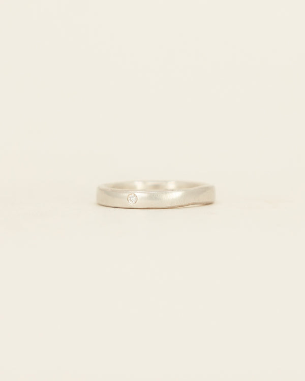 Fine Band - white gold - with stones