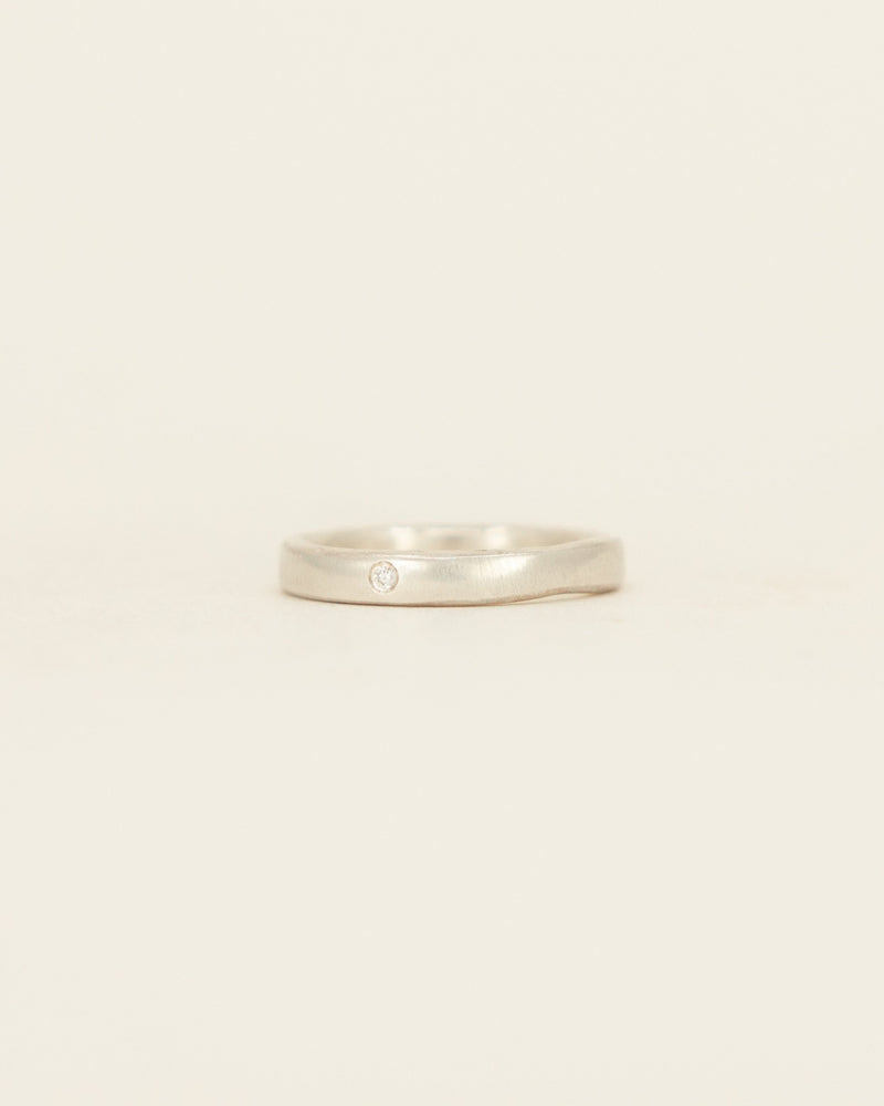 Fine Band - white gold - with stones