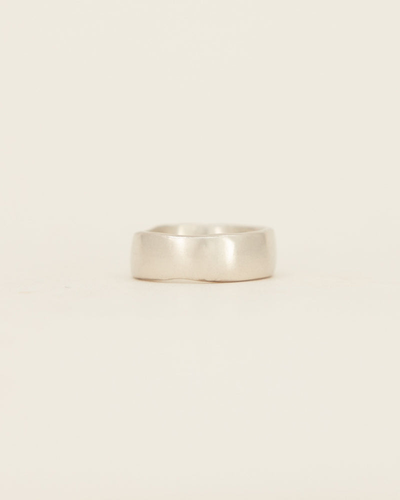 Wide Band - white gold