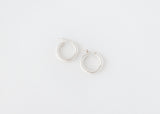 Chunky Italian hoops silver