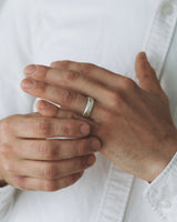 Wide Band - white gold