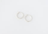 Chunky Italian hoops silver - ready to ship