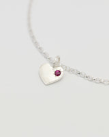 Loveheart necklace silver
