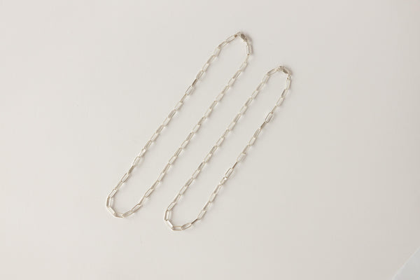 Paperclip chain silver - wholesale