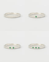 Fine multi gemstone ring silver