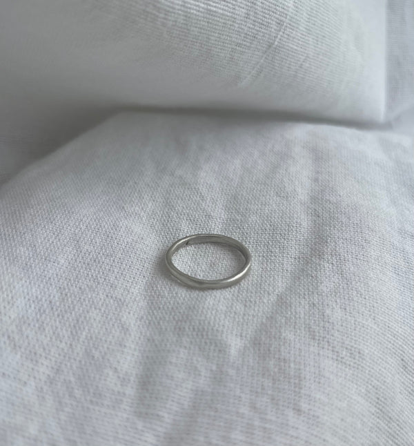 Stacking Ring Hammered Silver - Instagram Sale