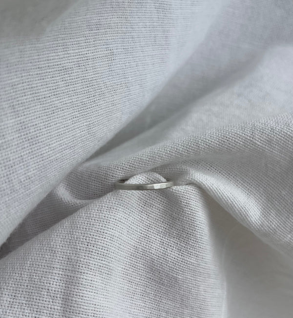 Stacking Ring Hammered Silver - Instagram Sale