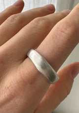 Sample molten Band Sterling Silver (R)- ready to ship