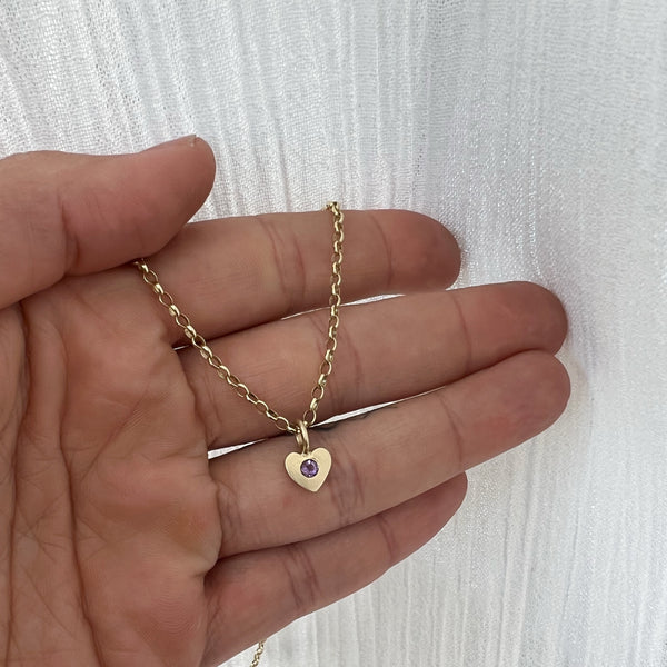 Mini loveheart pendant gold - ready to ship